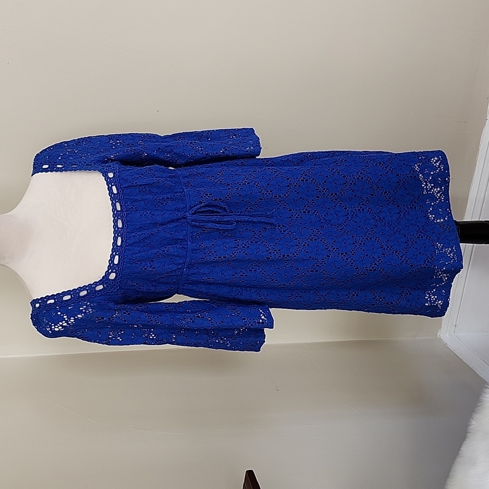 LAUNDRY by Shelli Segal lace lined dress, S